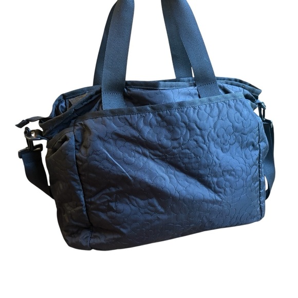 Lesportsac Duffel Bag Travel Black Quilted Large - Picture 4 of 11